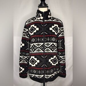 Ralph Lauren Black and White Jacket with Red Accents